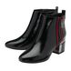 Lotus Heeled Boots - Black patent - ULB418/42 ISSY    STRIPE